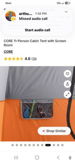 CORE 11-Person Cabin Tent with Screen Room