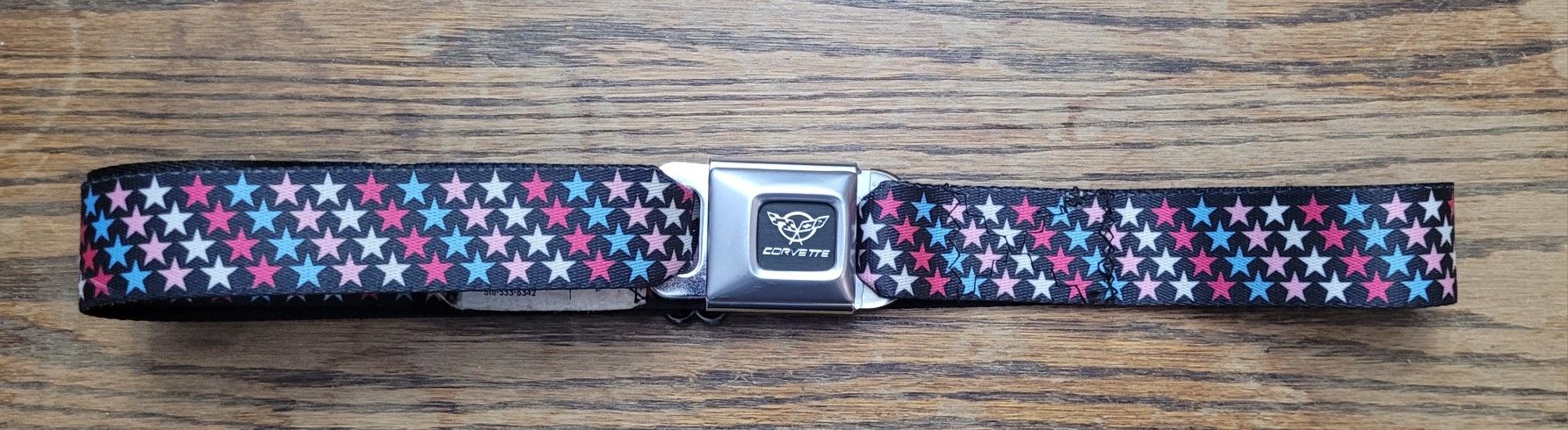 Adjustable Corvette GMC Pants Belt Buckle, Heavy Dury, Stars 80s Style