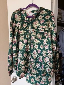 Vintage Sellecca Woman Floral Button-Down Top