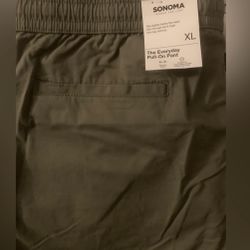 Mens Pull Up Drawstring Pants Size XL