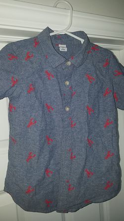 Boys 5T Old Navy Short Sleeve "Lobster" Button-Up shirt
