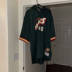 Sean, Kemp, Seattle Supersonics, Mitchelle & Ness Jersey 