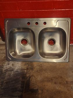 Sink De Aluminio. 33 X 22