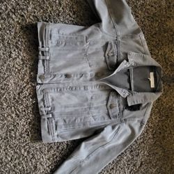 Destruction Gray Jean Jacket
