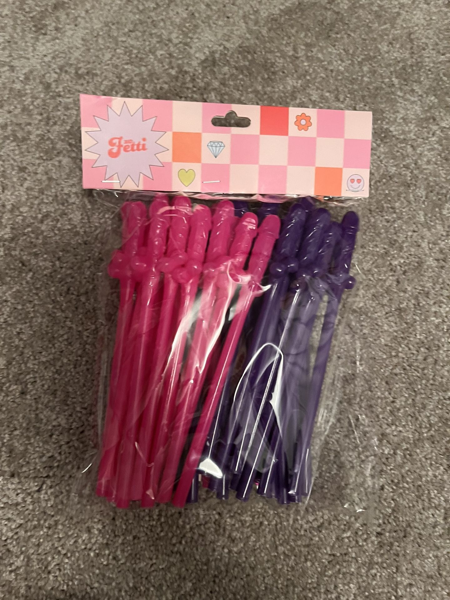 Plastic Bachelorette Straws