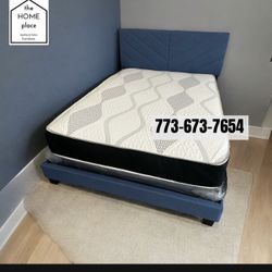 Brand New Queen Bedframe With Mattress & Boxspring For Only $349 🚨 Ready For Delivery 🚛