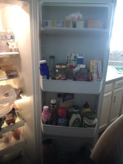 White like new refrigerator