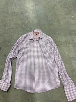 Thomas Pink Pink and Blue Check Men's Dress Shirt