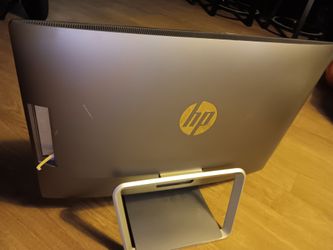 Hp 24in  all in one computer touch screen dimmer on left