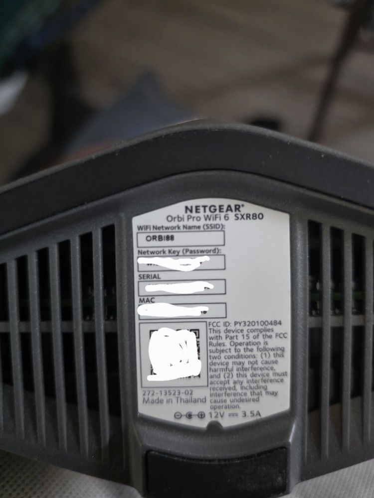 Netgear Orbi Sxr80 WiFi 6