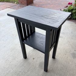 Black Side/End Table 18”W*12”D*24”H - Multifunctional, Clean and Good Condition