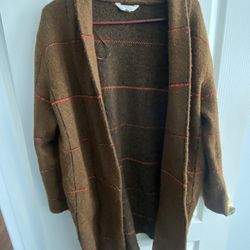 Thick Brown Sweater /cardigan 