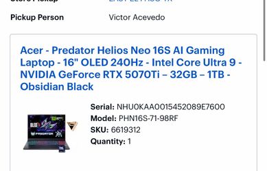 Laptop for sale