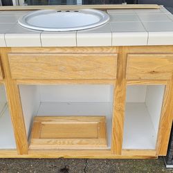 Free heavy duty bathroom vanity with sink