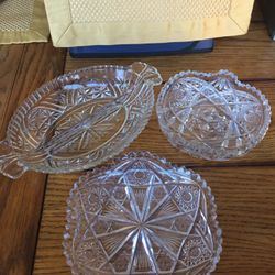 Glass serving dishes