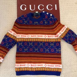 Men’s Authentic Gucci Wool Holiday Sweater 