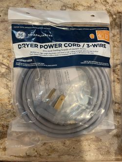 New Unopened 6ft Dryer Cord - 3 Prong