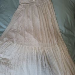  Vestido Blanco. Talla L. Fue Usado Solo 3 Veces  
