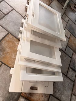 Indoor Dog Puppy Playpen with Door Lock
