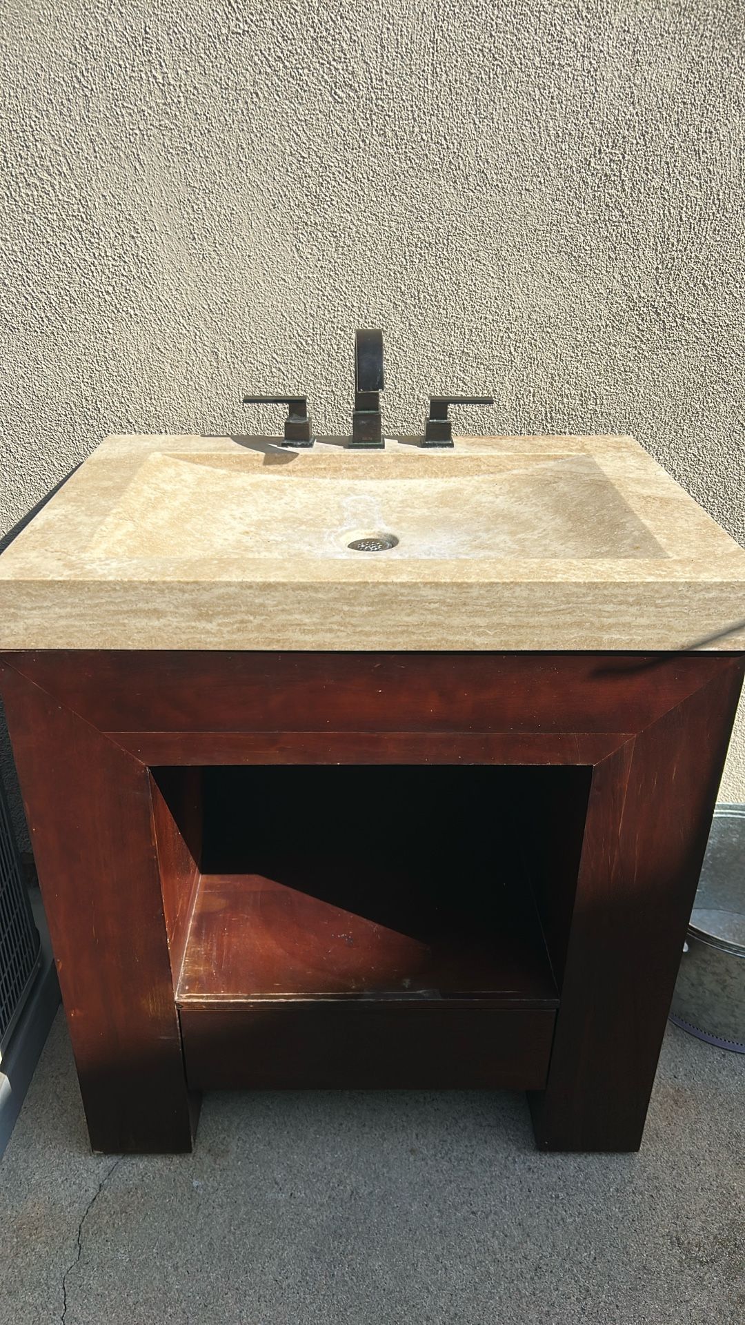 Travertine Bathroom Sink