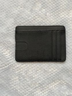 Slim Black Card Holder / Tarjetero Delgado