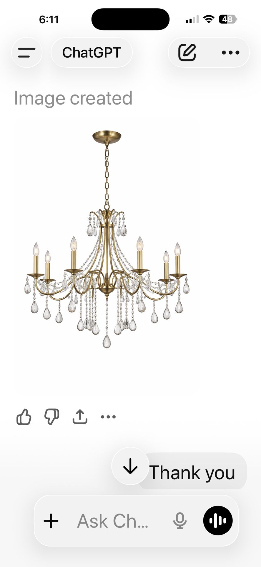Ak –AJ CHANDELIER