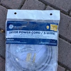 3 Prong GE Dryer Cord