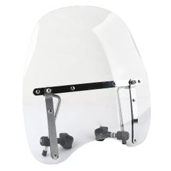 Clear motorcycle windshield for Harley Honda Suzuki Yamaha Cruiser CJ750 Ural Dpner 18x16