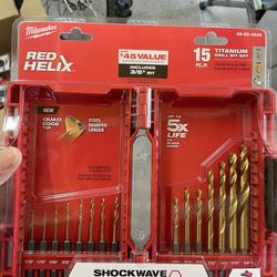 Milwaukee 15 Pc Titanium Drill Bit Set