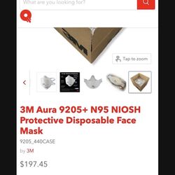 3M Aura 9205+ N95 NIOSH Protective Disposable Face Mask  