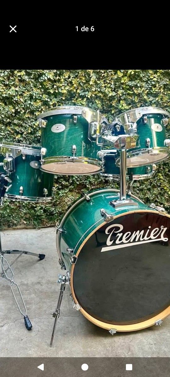Premier Artist Birch 10"12"14" Sn 14x5 & Bass 22"X18