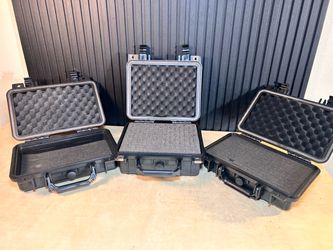 3 waterproof hardshell cases bundle