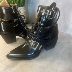 The Chole Riley Lace Up Box Calf Boot