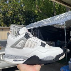 Jordan 4 White Cement 