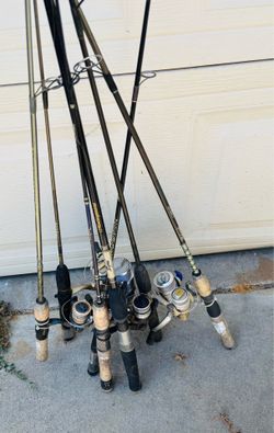 7 Fishing Poles Different Brands