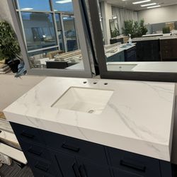 48” Countertop Only With 4” Height Apron  For Bathroom Vanity 