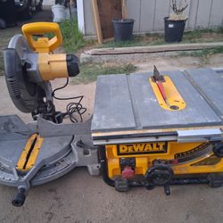 Dewalt Table Saw And Miter Saw 