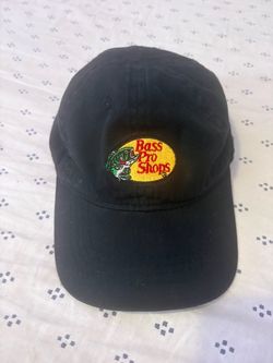 Used Bass Pro Shops Toddler Hat Baseball Cap Non-Adjustable Black Stretchy