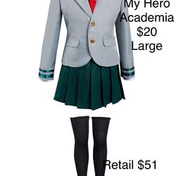 My Hero Academia Anime Womens Large Costume Cosplay