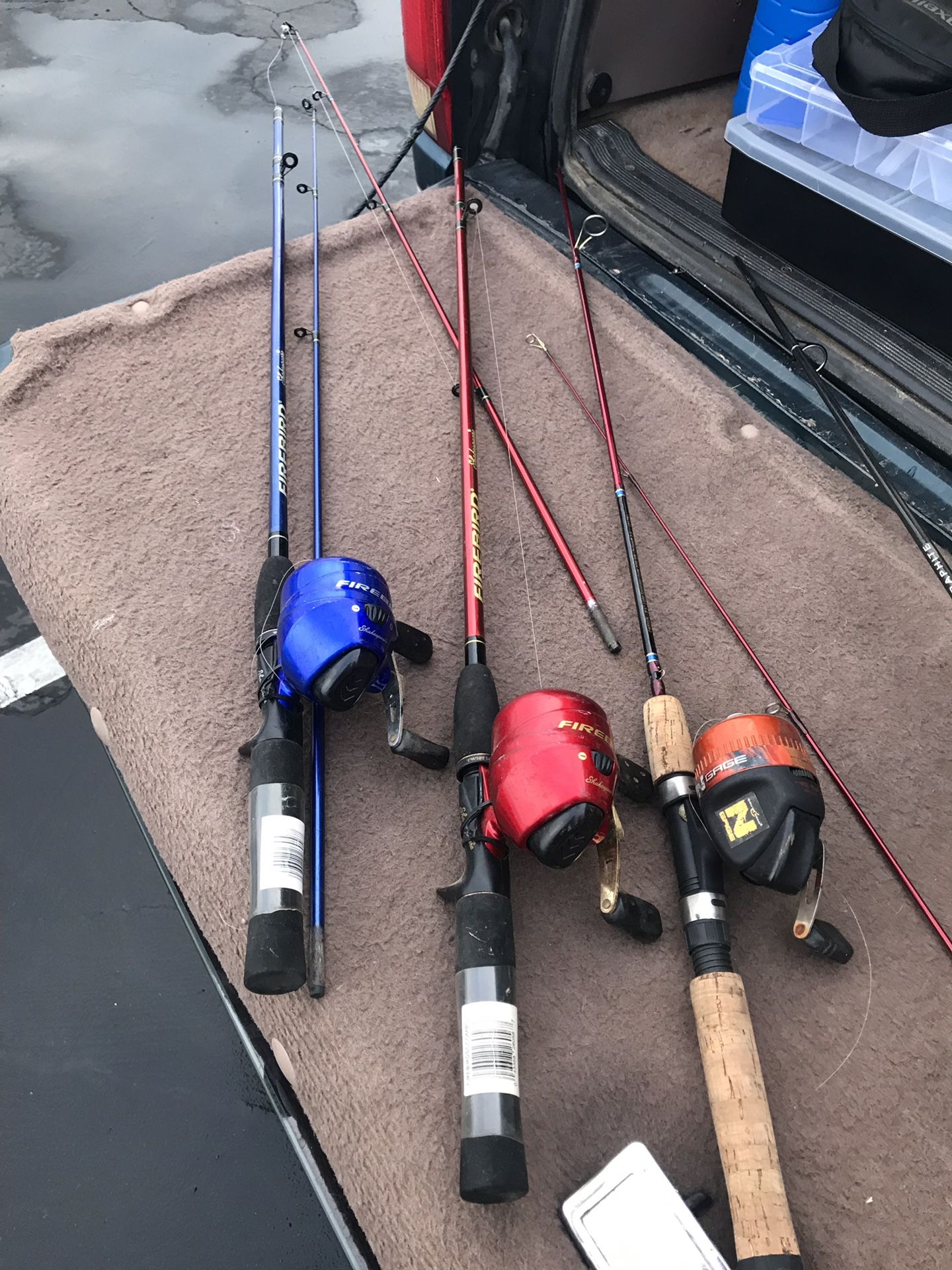 Push Button Fishing Poles