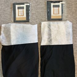 Pair Black Valances and Pair of Queen Bedskirts - All for $20!