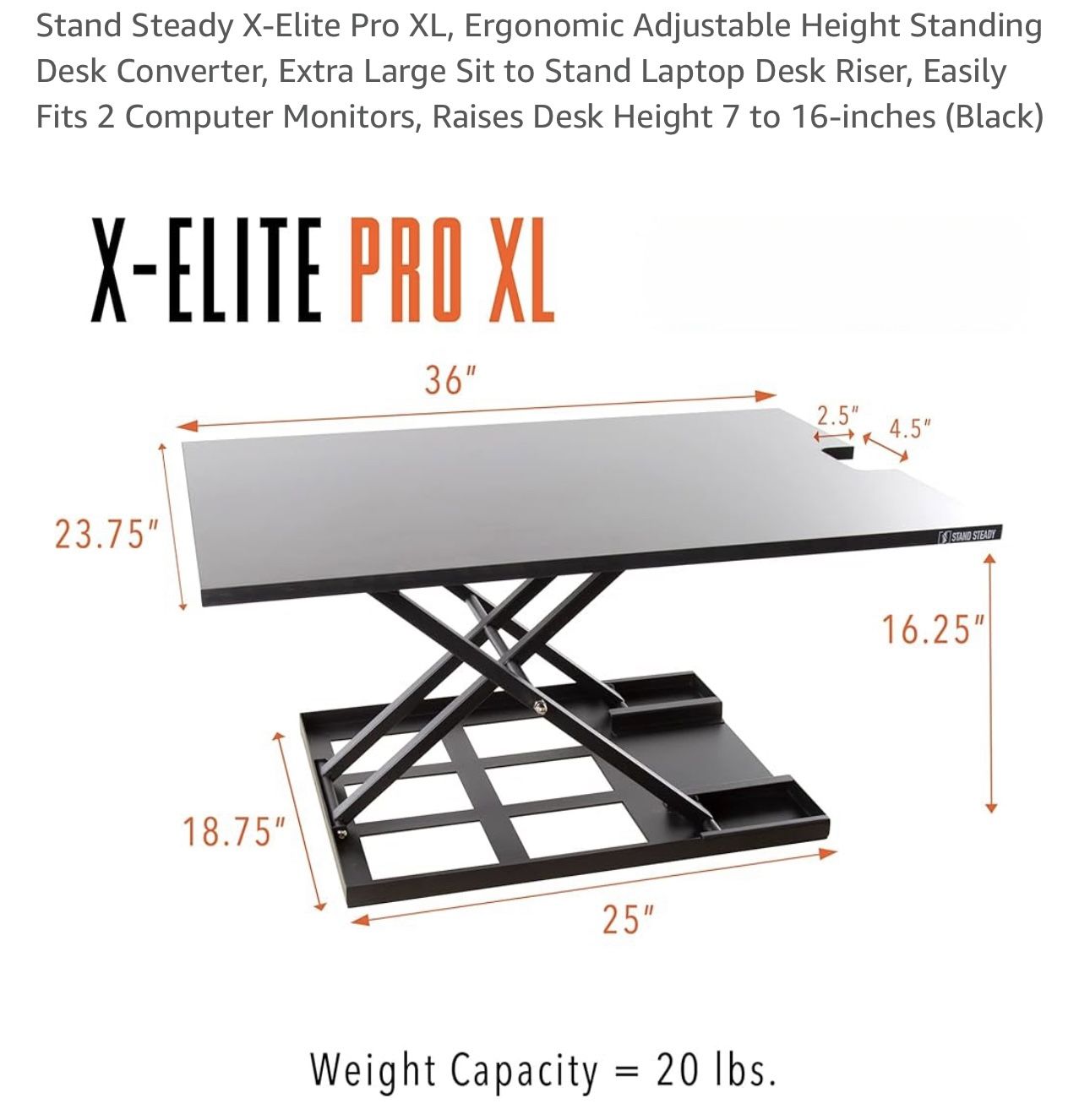 Stand Steady Desk, Riser