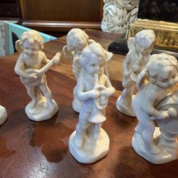 Limoges Angel Cherub 👼 set of Six 3 inch