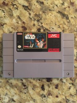 Nintendo SNES Super Star Wars game cartridge