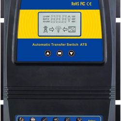 MOES Dual Power Controller 50A 5500 Watt Automatic Transfer Switch for Off Grid Solar Wind System ATS DC 12V 24V 48V AC 110V 220V.