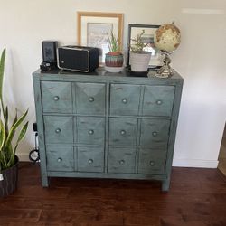 Living Room Cabinet Farmhouse Green
