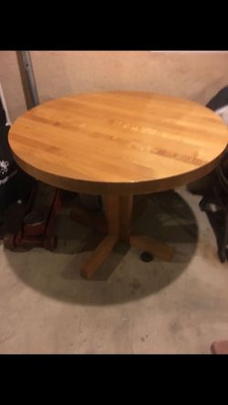 Solid wood table