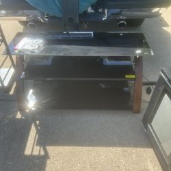Glass 3 Tiered TV Stand