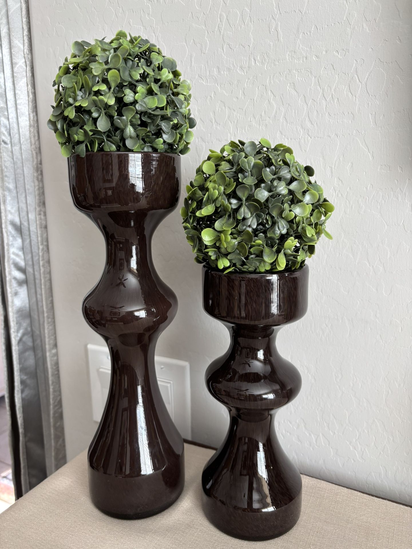 Glass Candle Holders ( See Description)