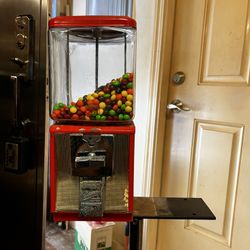 Vintage Candy/gum Machine With Double Stand